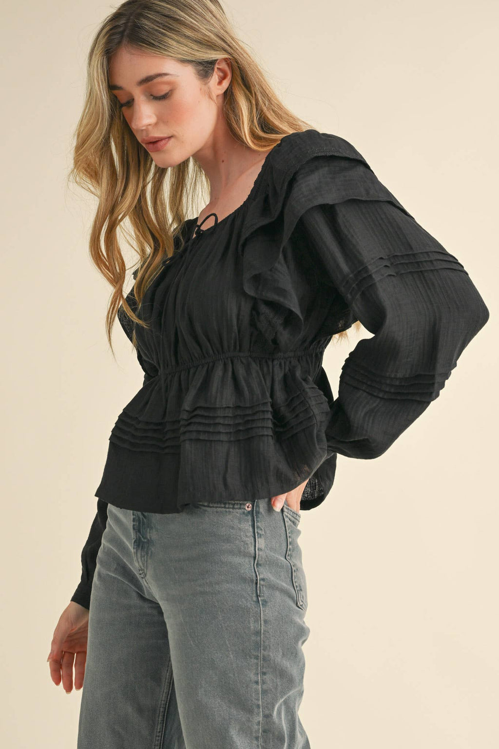 The Lacy Ruffled Top