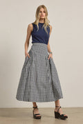 The Gretchen Gingham Midi Skirt