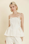The Eve Bow Trim Top