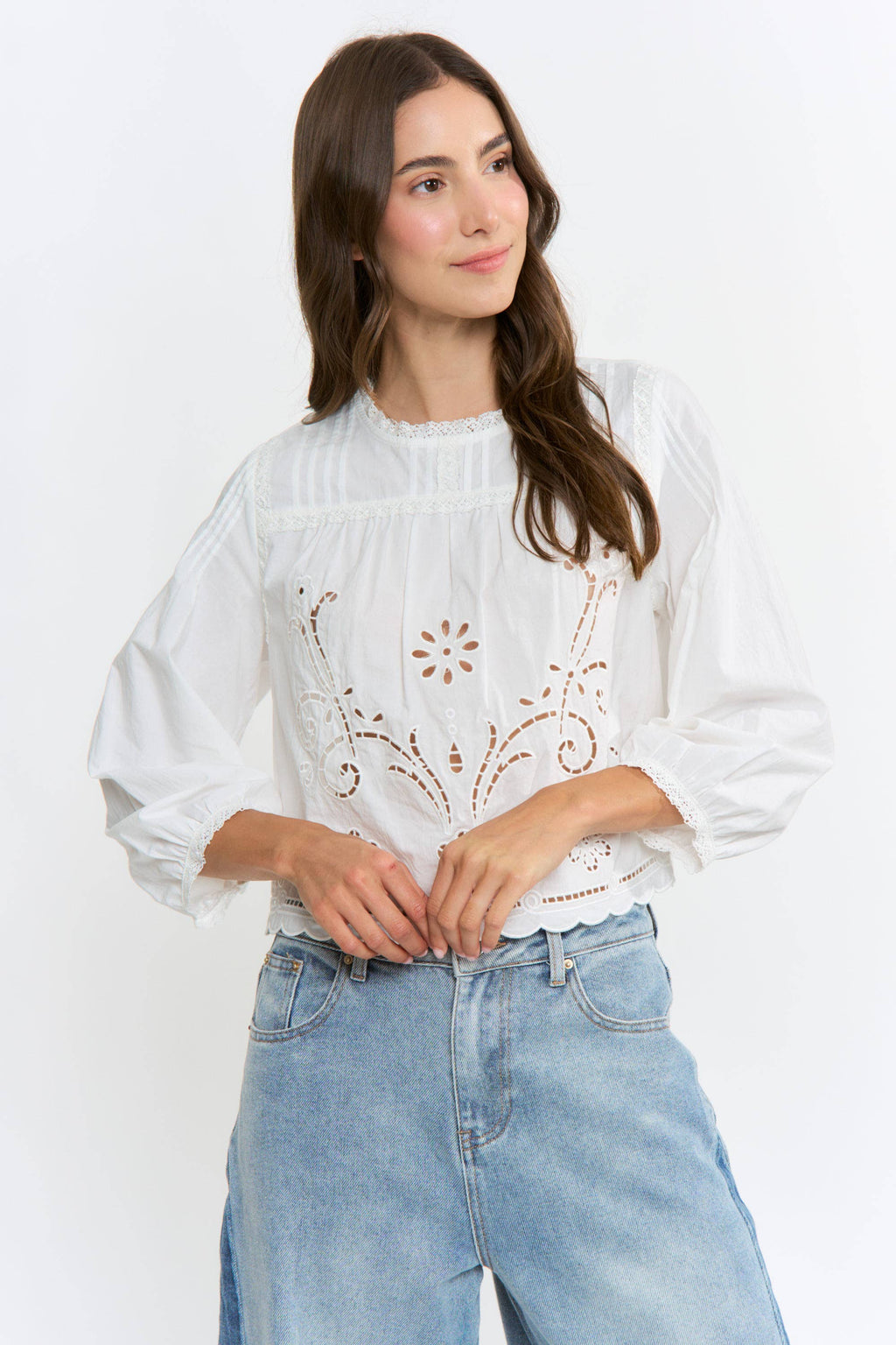 The Provence Eyelet Blouse