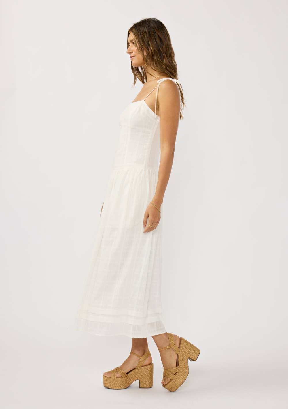The Lucie Drop Waist Midi Dress