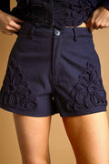 The Midnight Embroidered Shorts
