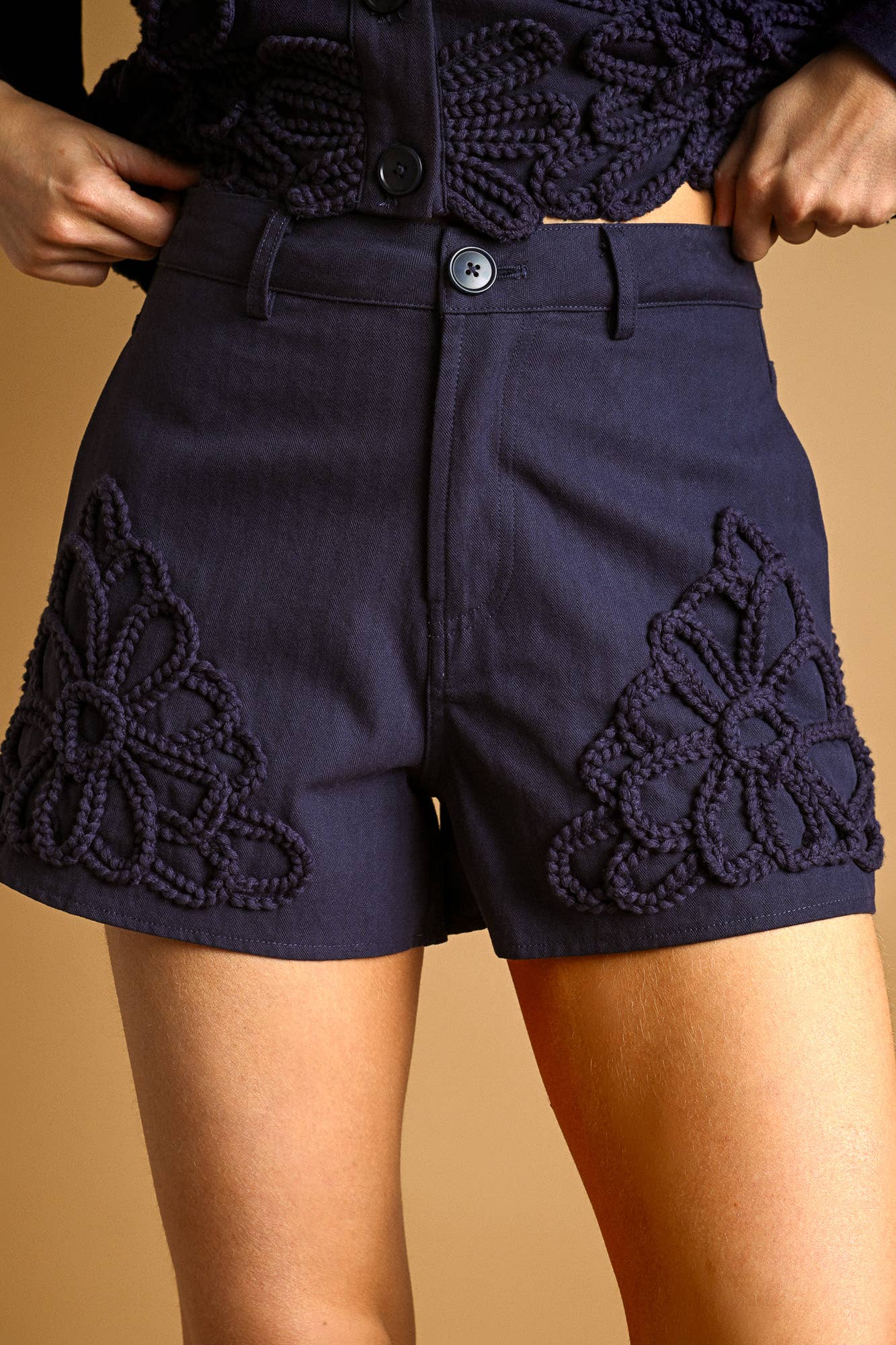 The Midnight Embroidered Shorts