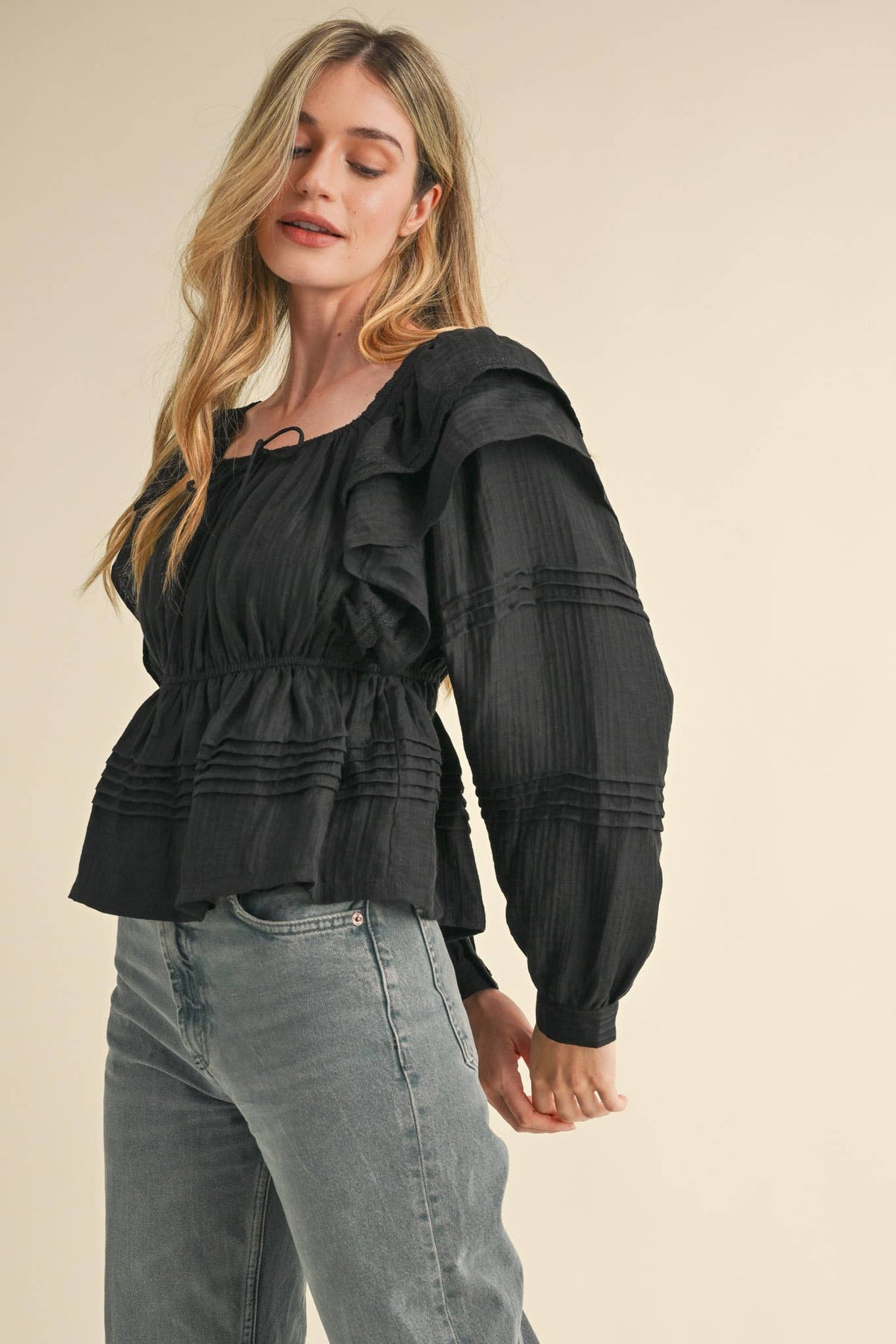 The Lacy Ruffled Top