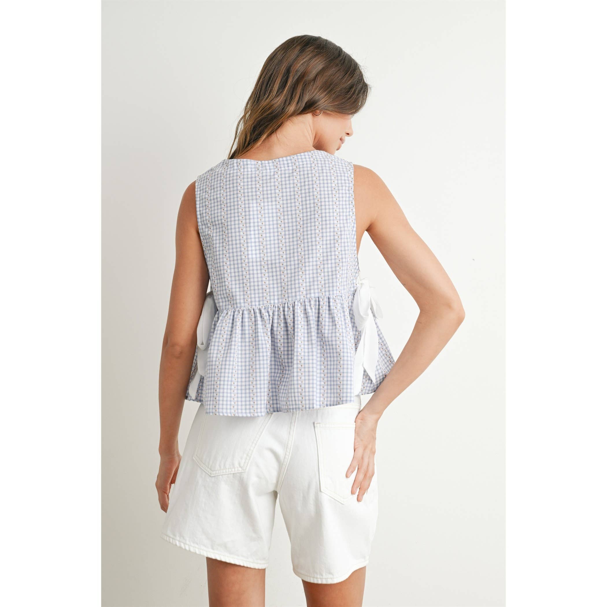 The Sky Peplum Top