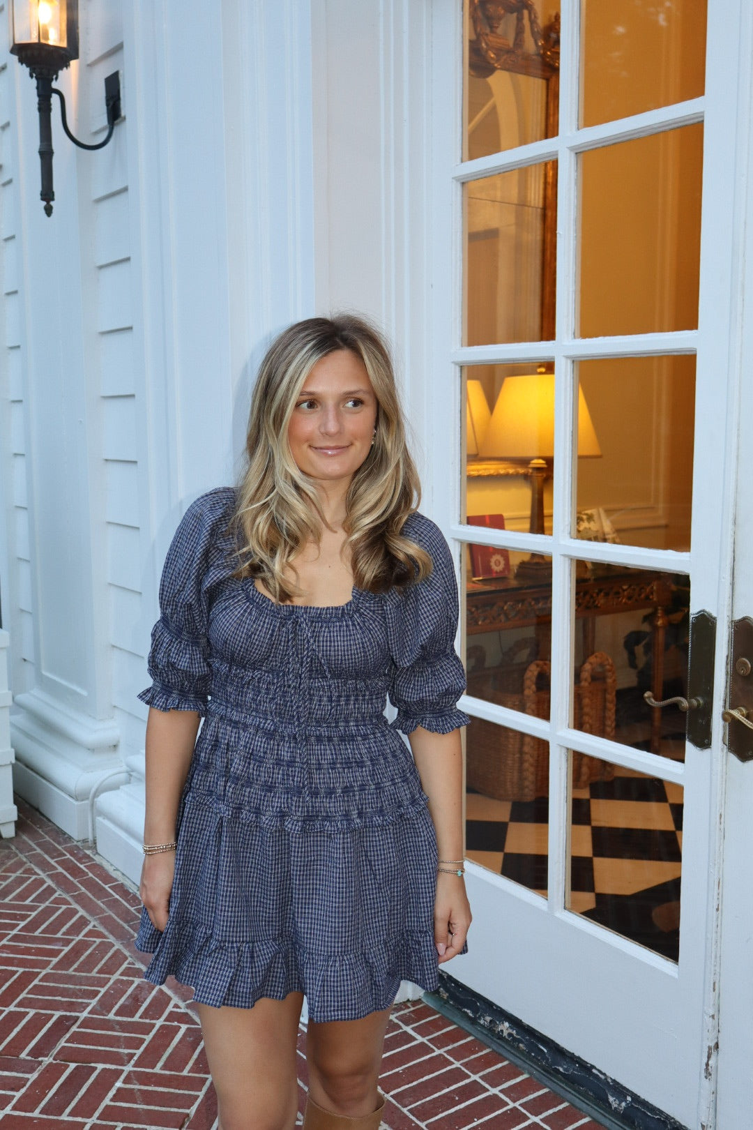 The Hazel Smocked Mini Dress