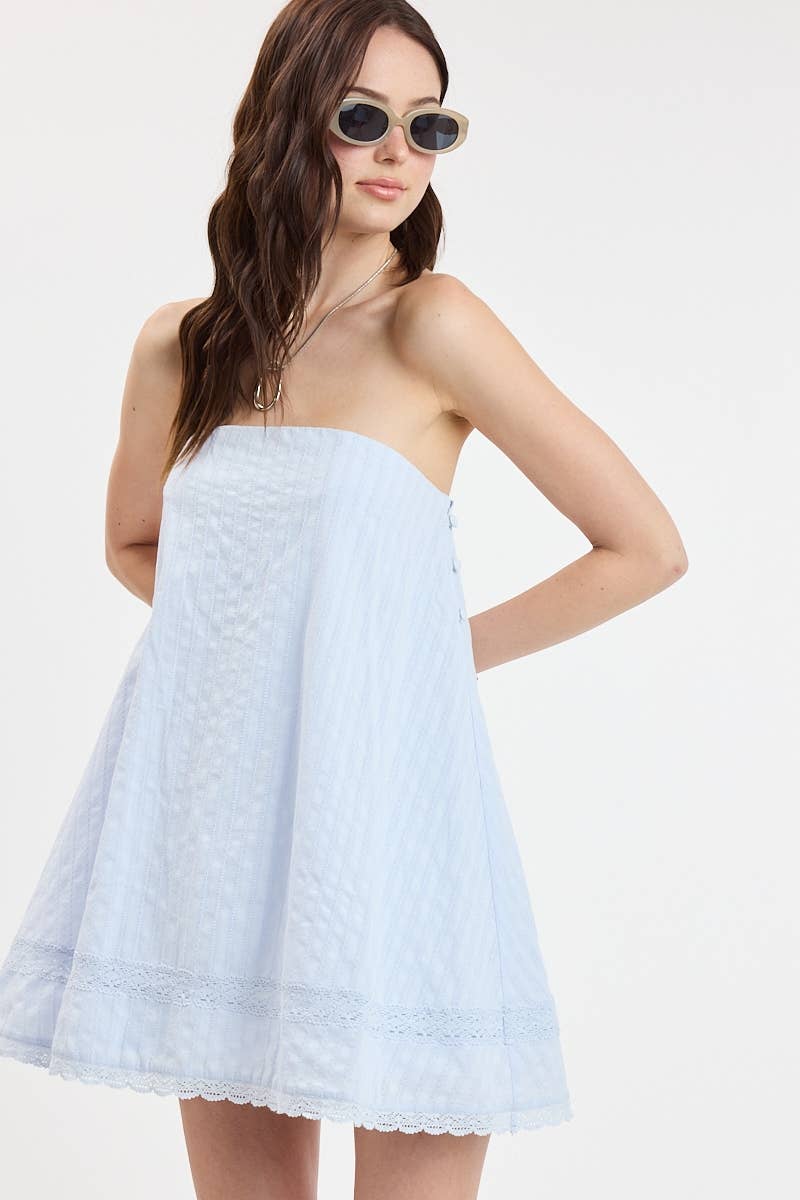 The Mila Embroidered Mini Dress
