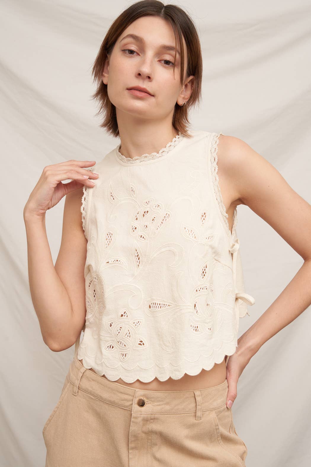 The Zoe Embroidered Top