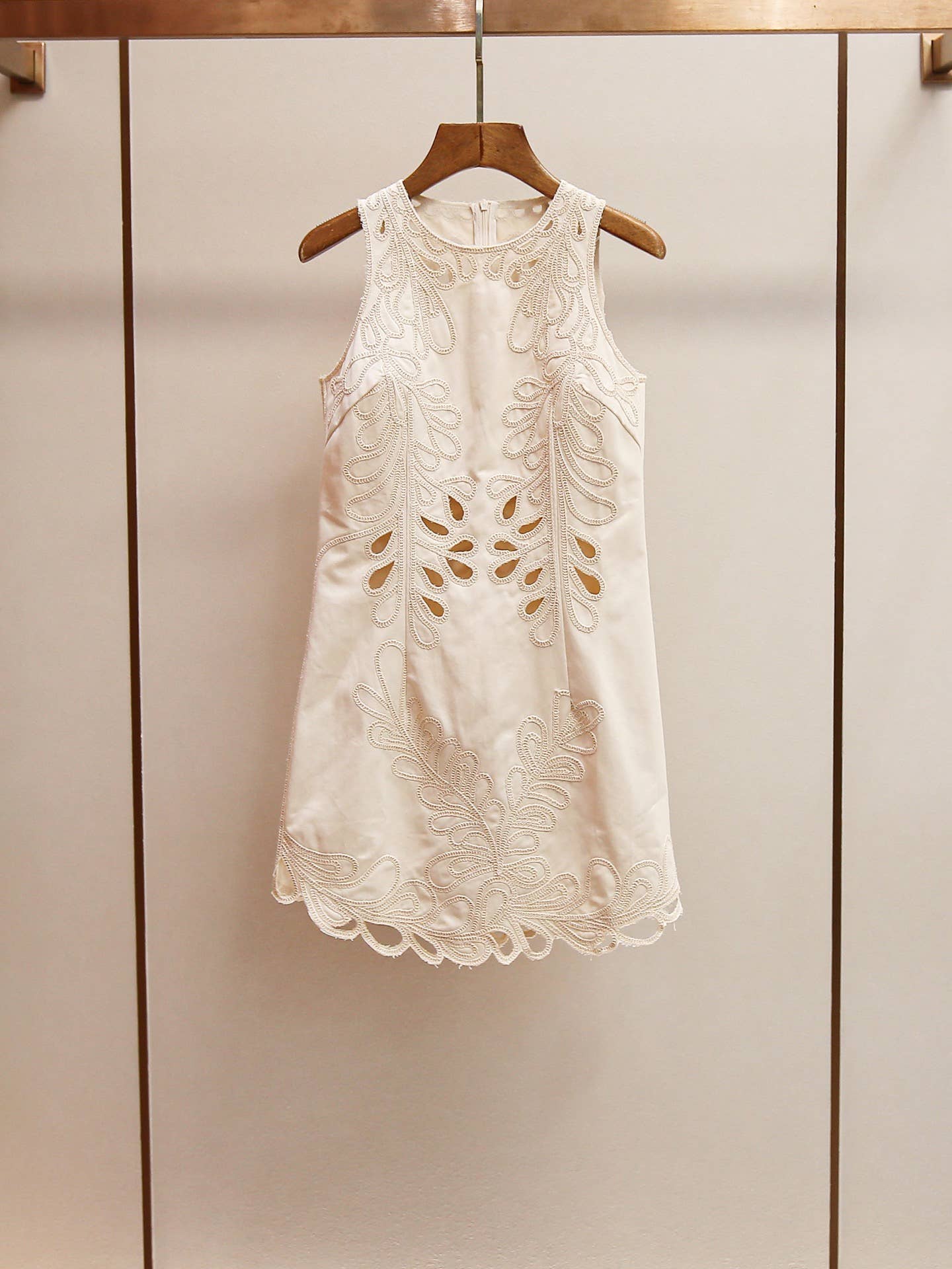 The Madeleine Embroidered Sleeveless Dress