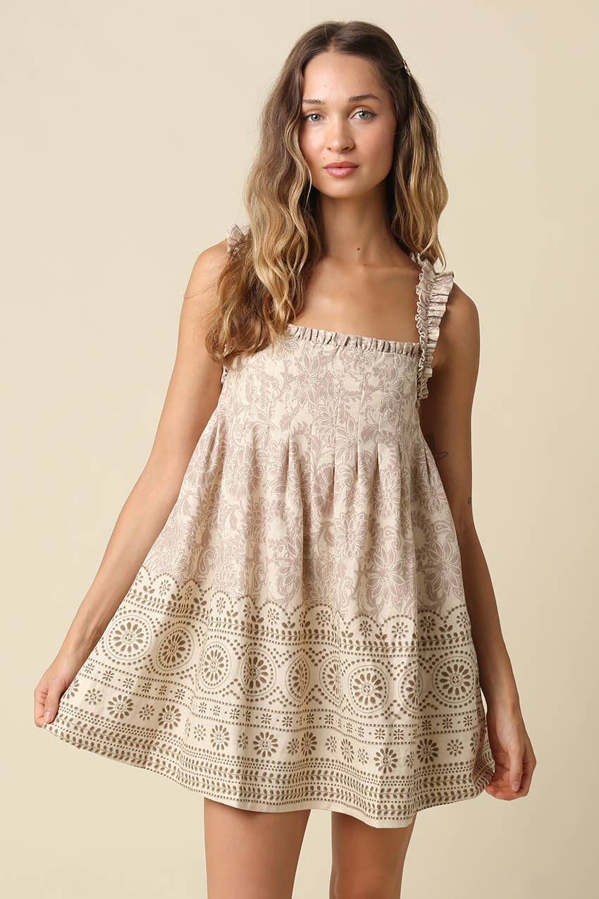 The Béatrice Babydoll Mini Dress