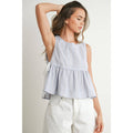The Sky Peplum Top