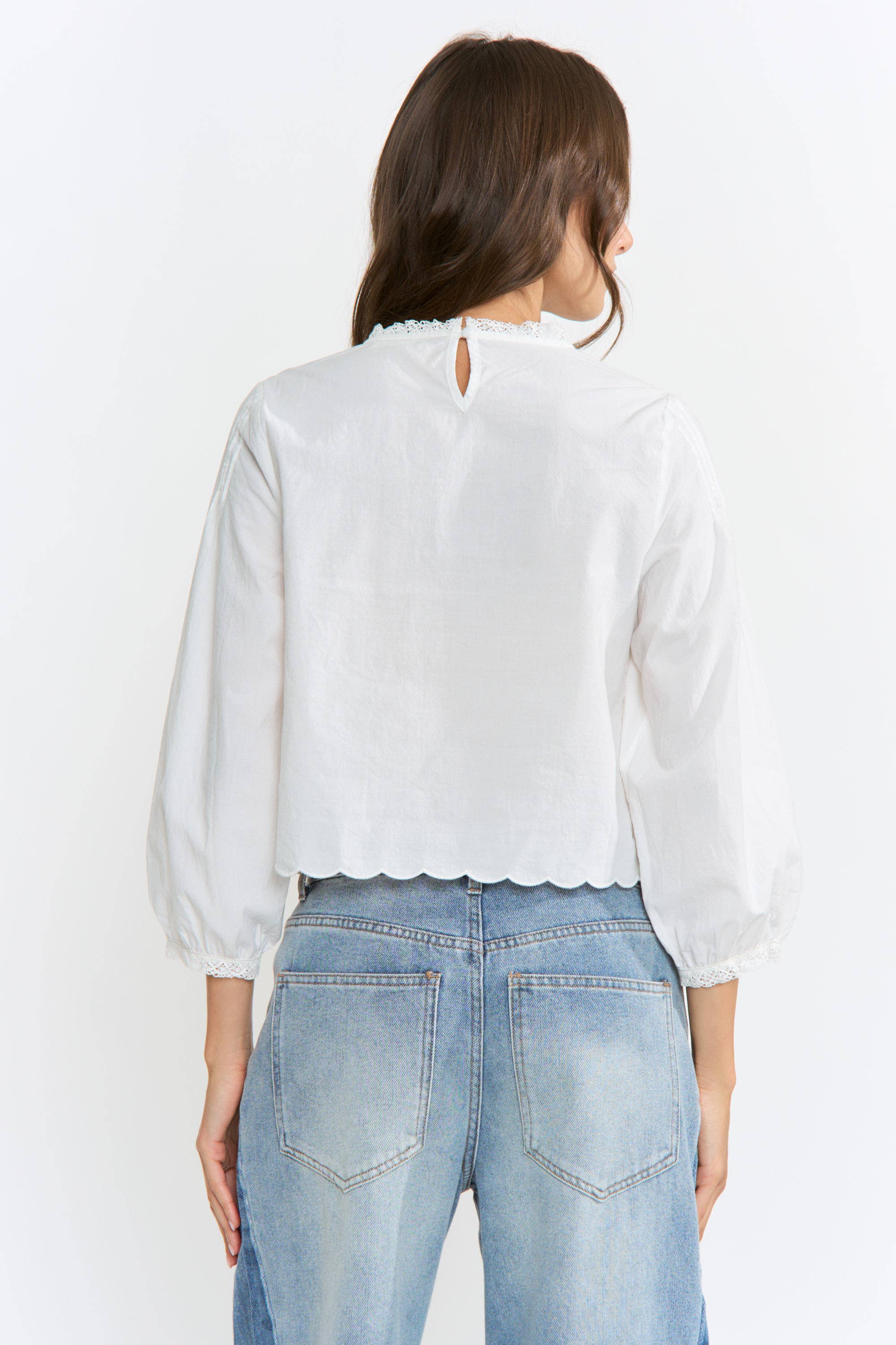 The Provence Eyelet Blouse