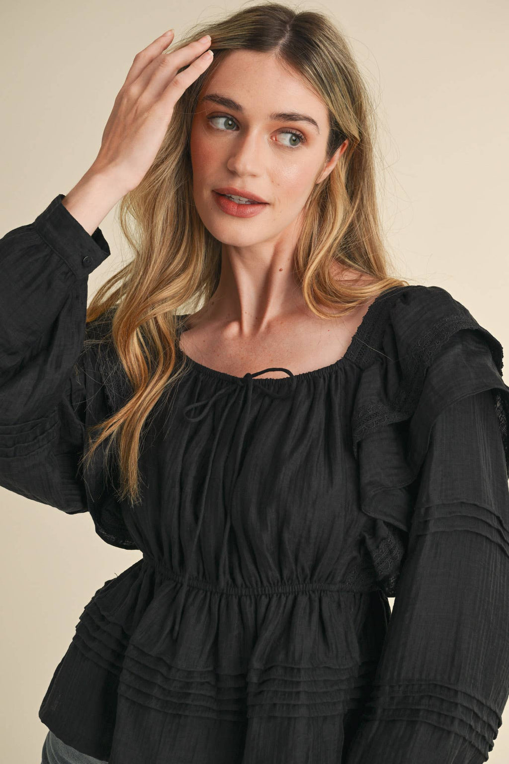The Lacy Ruffled Top