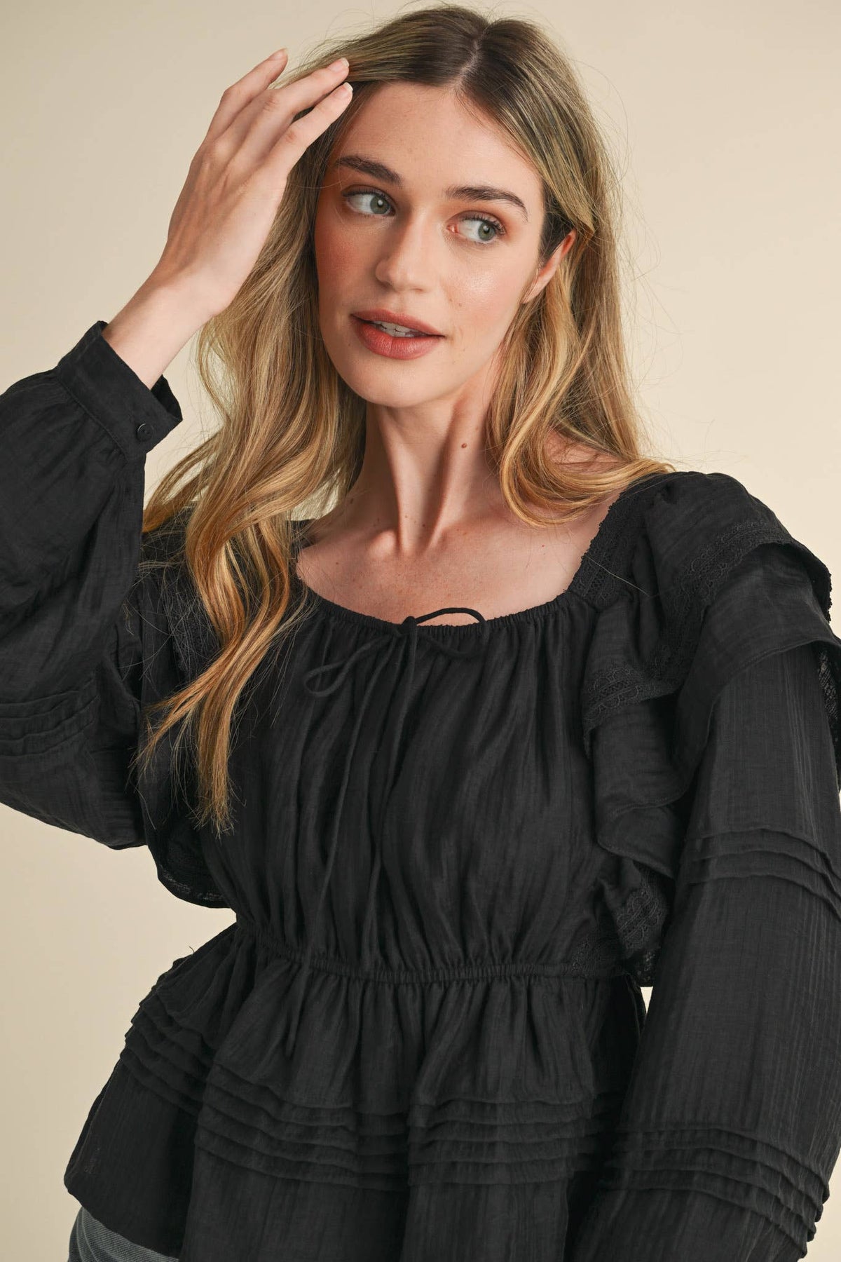 The Lacy Ruffled Top